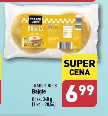 Bajgle pszenne klasyczne Trader joe's promocja