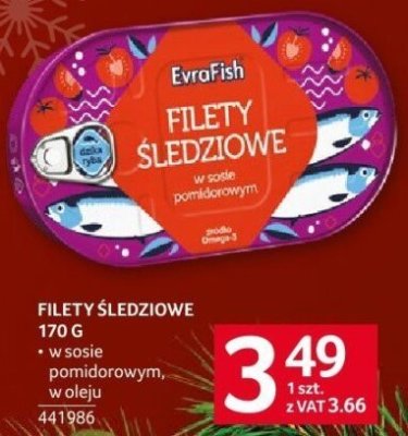 Filety śledziowe EvraFish 170 g promocja w Selgros