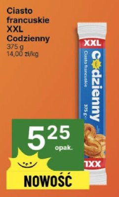 Ciasto francuskie XXL Codzienny promocja w Delikatesy Centrum