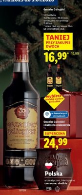 Grzaniec Galicyjski z kubkiem ceramicznym promocja w Lidl