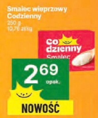 Smalec wieprzowy Codzienny 180 g promocja w Delikatesy Centrum