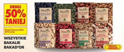 Wszystkie bakalie BakaD'Or DRUGIE -50% promocja w Biedronka
