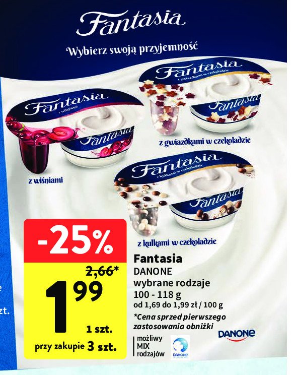 Jogurt z wi艣niami Danone fantasia e. wedel promocja
