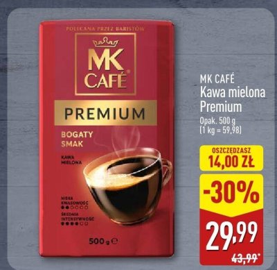 Kawa mielona Premium MK Café 500 g promocja w Aldi