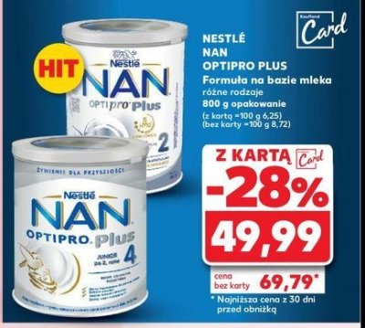 Mleko 4 Nestle nan optipro plus promocja