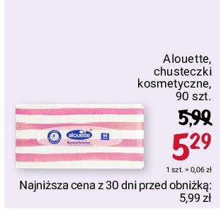 Chusteczki higieniczne soft lotion Alouette promocja