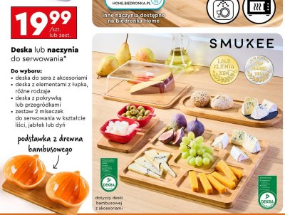 Zestaw miseczek do serwowania w kształcie liści, jabłek lub dyń promocja w Biedronka