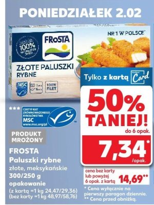 Paluszki rybne meksykańskie 300/250 g  promocja w Kaufland
