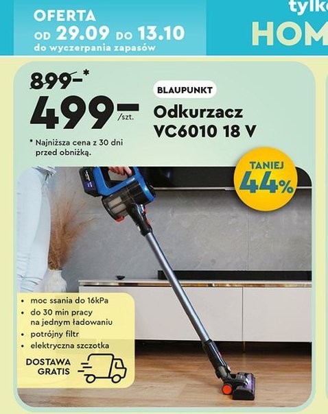 Odkurzacz vc6010 Blaupunkt promocja w Biedronka