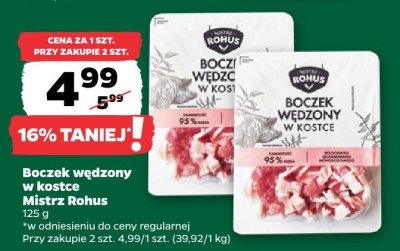 Boczek wędzony w kostce Mistrz Rohus promocja w Netto