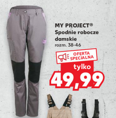 Spodnie robocze damskie 38-46 K-classic myproject promocja