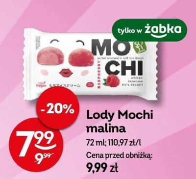 Lody Mochi malina promocja w Żabka