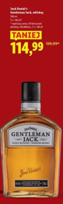 Whisky Jack Daniel's Gentleman Jack promocja w Lidl