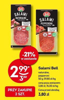 Salami Bell naturalne promocja w Żabka