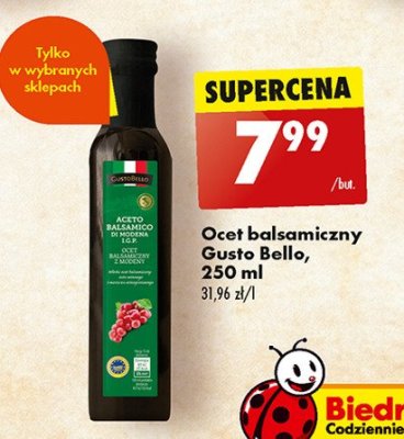 Ocet balsamiczny Gustobello promocja
