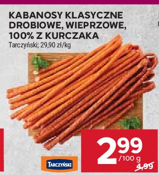 Kabanosy drobiowe Tarczyński kabanos klasyczny promocja