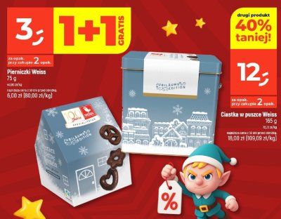Ciastka w puszce Weiss promocja w Dealz
