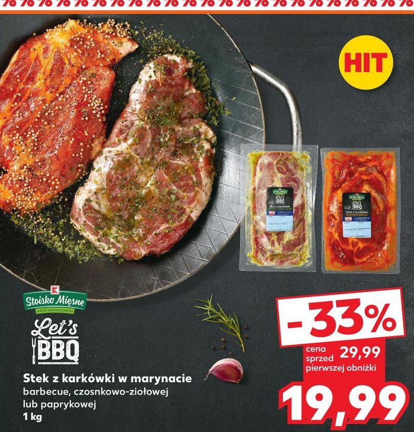 Stek z kark贸wki w marynacie barbecue K-classic let's bbq promocja