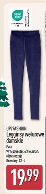 Legginsy welurowe damskie UP2FASHION promocja w Aldi
