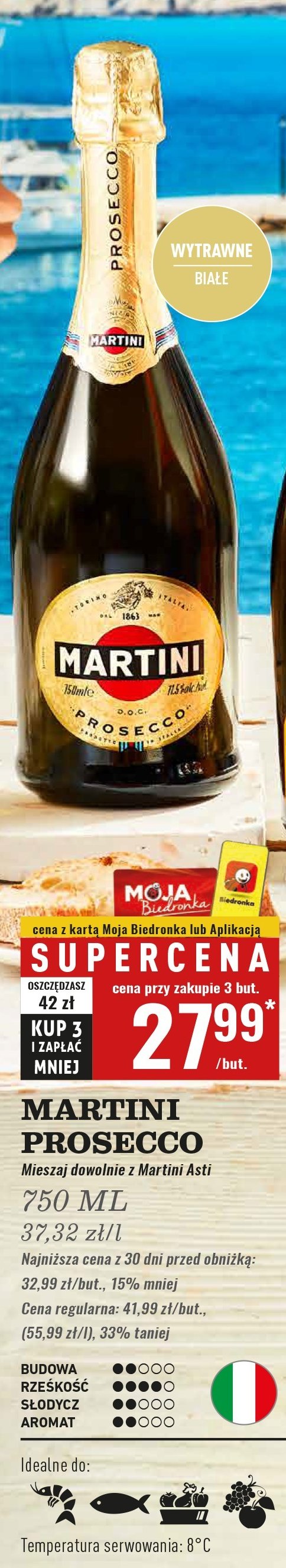 Wino Martini prosecco promocja w Biedronka