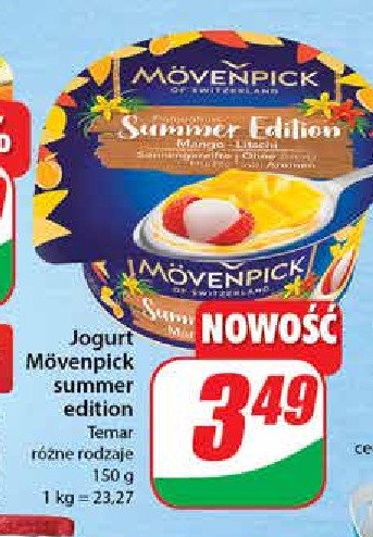 Jogurt summer edition mango-liczi Movenpick promocja