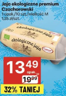 Jaja ekologiczne premium Czachorowski promocja w Delikatesy Centrum