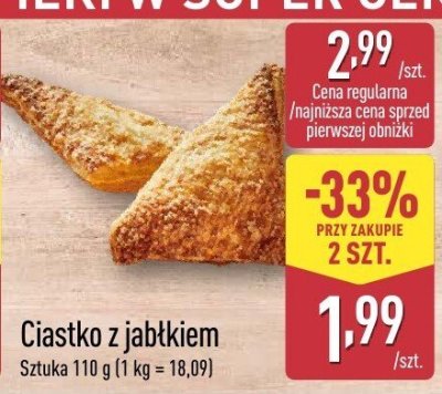 Ciastko z jabłkiem promocja w Aldi