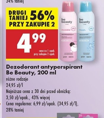 Dezodorant invisible Be beauty care promocja