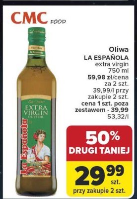 Oliwa LA ESPAÑOLA extra virgin promocja w Carrefour