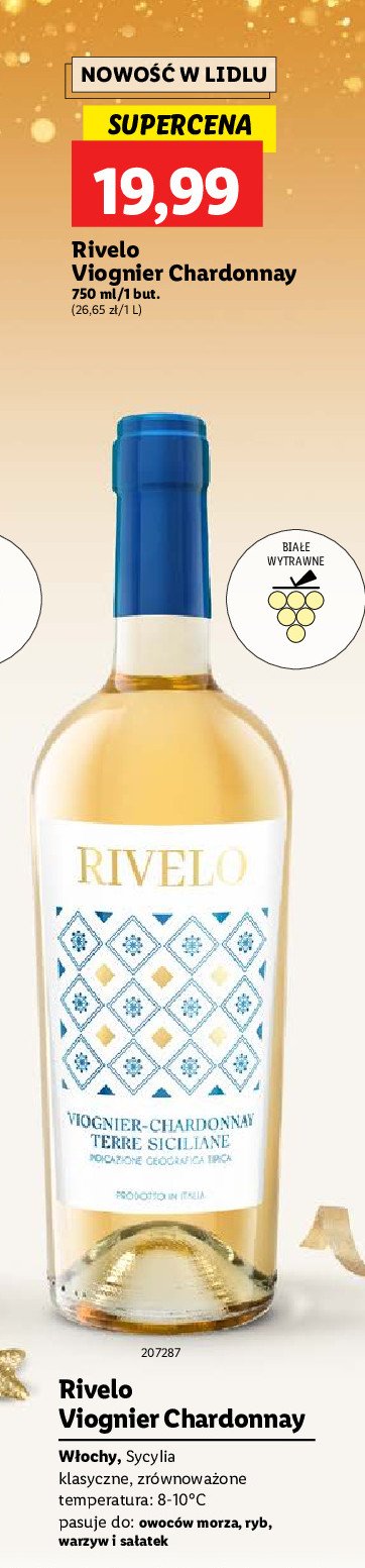 Wino Rivelo viognier chardonnay promocja