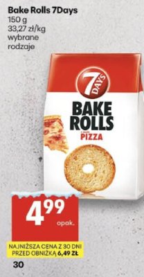 Bake rolls 7Days pizza promocja w Delikatesy Centrum