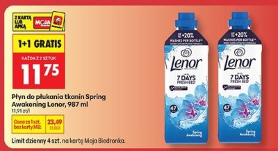Płyn do płukania Lenor Spring Awakening Lenor, 987 ml promocja w Biedronka