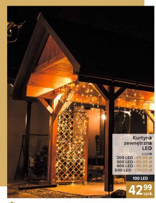 Kurtyna zewn臋trzna sople 200 led promocja