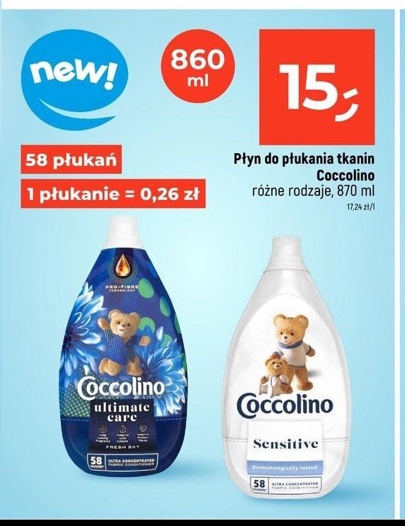 Płyn do płukania tkanin promocja