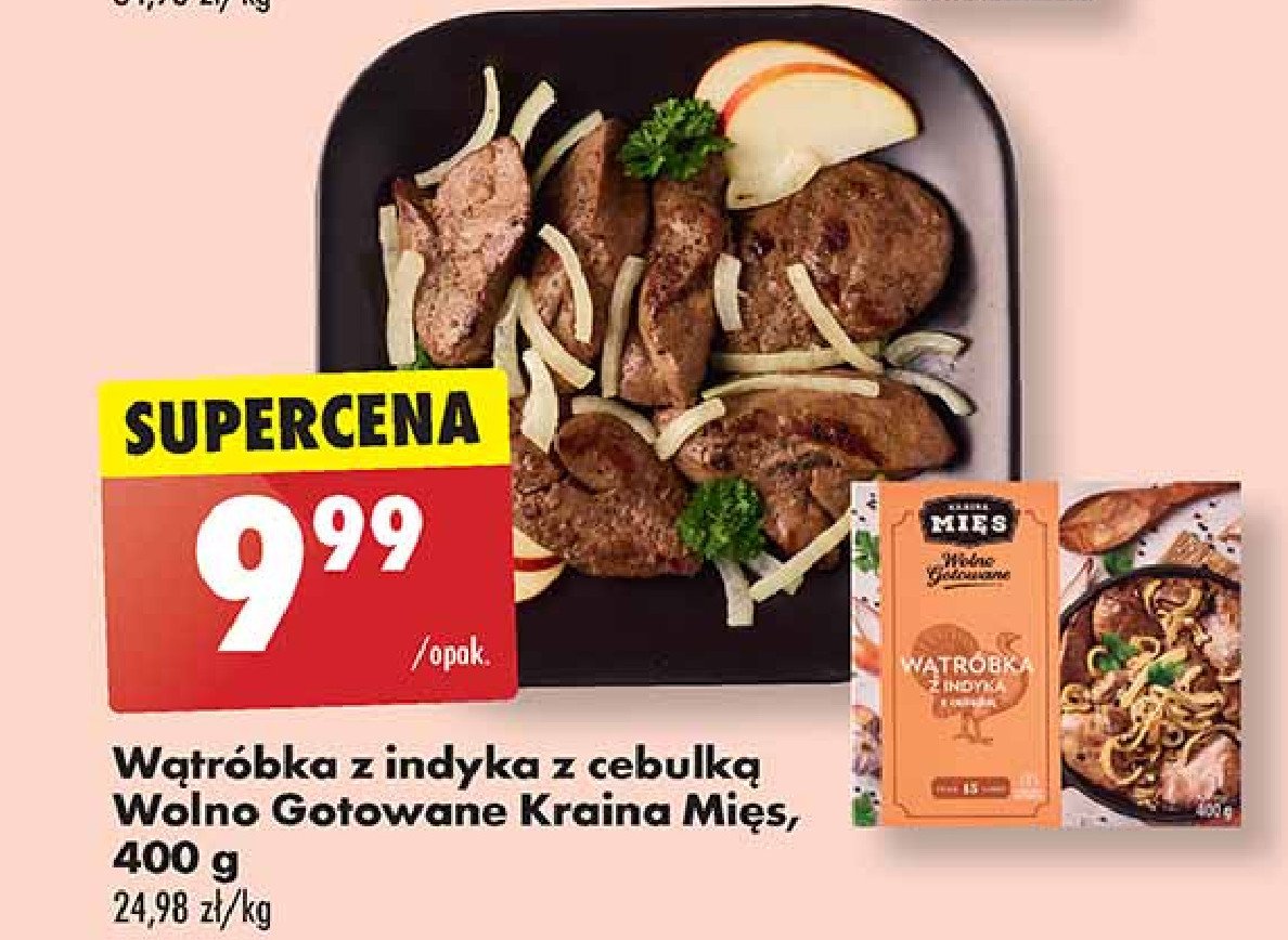 Wątróbka z indyka z cebulką Kraina mięs promocja