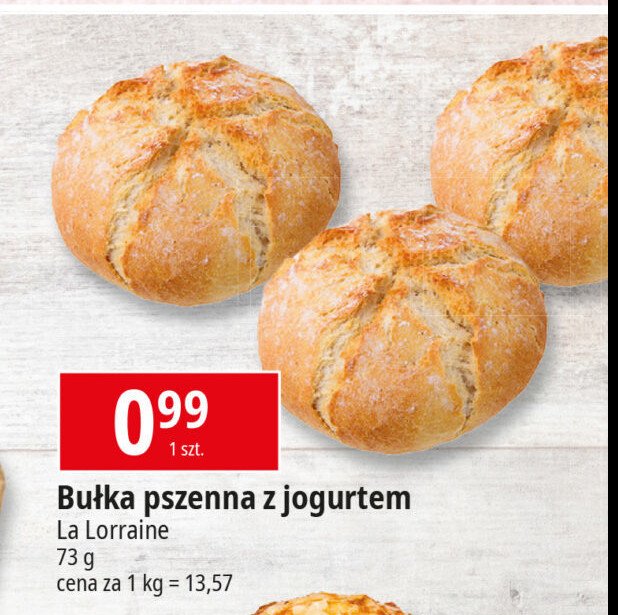 Bułka pszenna z jogurtem La lorraine promocja