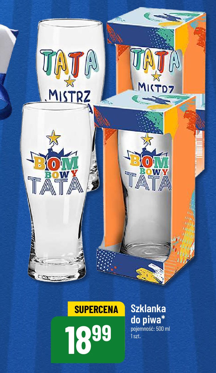 Szklanka do piwa 500 ml dla taty promocja