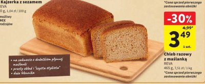 Chleb razowy z maślanką REVA promocja w Intermarche