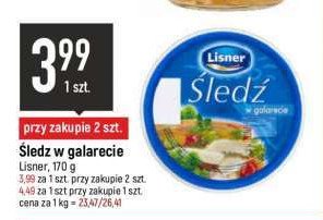 Śledź w galarecie Lisner promocja