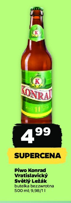 Piwo Konrad svetly lezak Konrad 1872 promocja