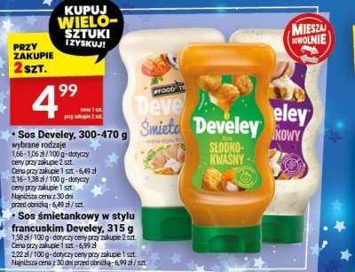 Sos śmietankowy w stylu francuskim Develey promocja w Twój Market