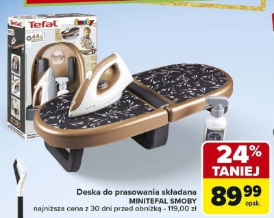 Deska do prasowania składana MINITEFAL SMOBY promocja w Carrefour