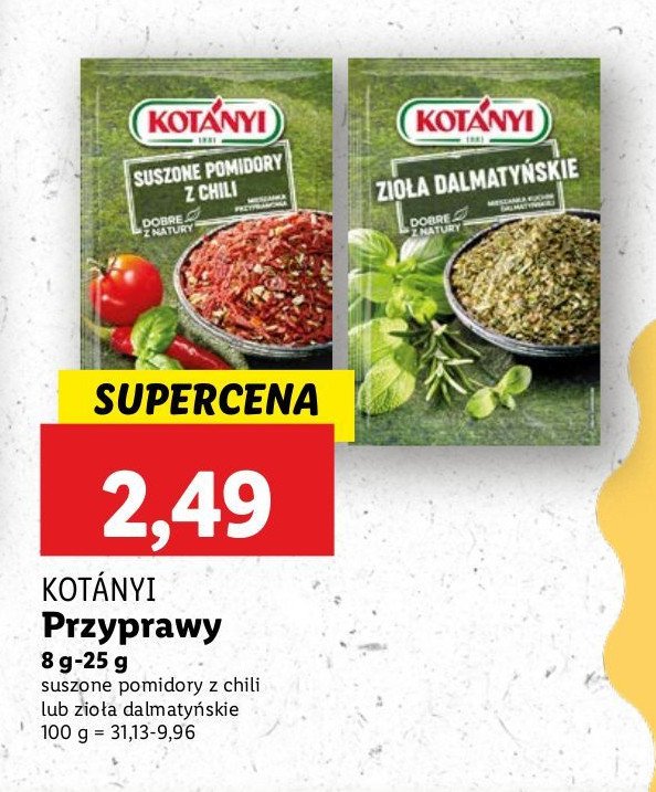 Suszone pomidory z chilli Kotanyi promocja