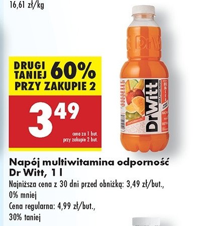 Sok multiwitamina odporność Dr witt premium promocja
