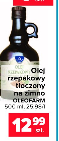 Olej rzepakowy Oleofarm promocja