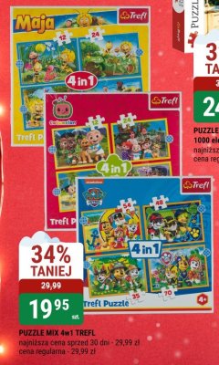 Puzzle mix 4w1 Trefl promocja w bi1