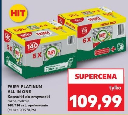 Kapsu艂ki do zmywarki Fairy platinum plus promocja