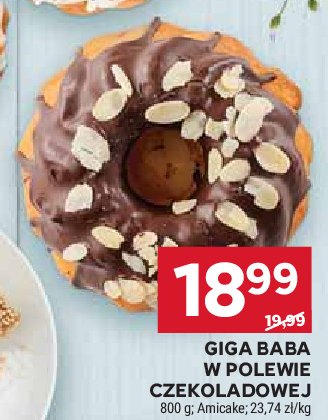 Giga baba w polewie czekoladowej Amicake promocja