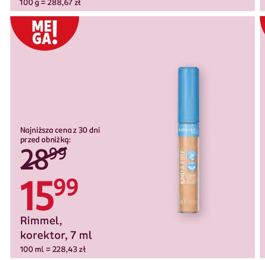 Korektor do twarzy medium promocja w Rossmann