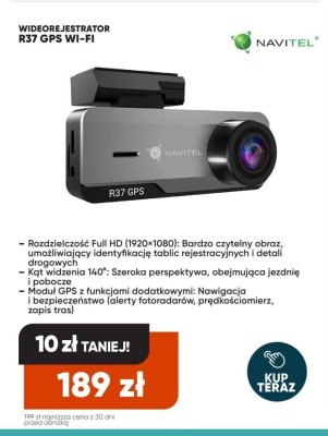 Wideorejestrator R37 GPS Wi-Fi promocja w Max Elektro